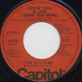 Sylvers / Lovin' You Is Like Lovin' The Wind