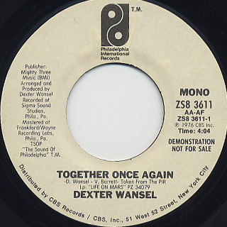 Dexter Wansel / Together Once Again back