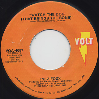 Inez Foxx / Watch The Dog c/w You Hurt Me For The Last Time front