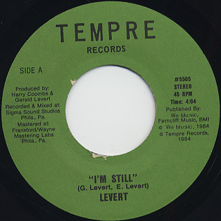 Levert / I'm Still c/w I Want Too front
