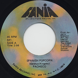 Pacheco / Spanish Popcorn c/w Lazy Flute front