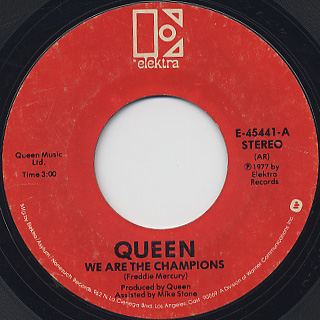 Queen / We Will Rock You c/w We Are The Champions back