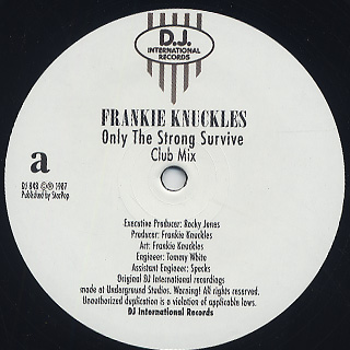 Frankie Knuckles / Only The Strong Survive front