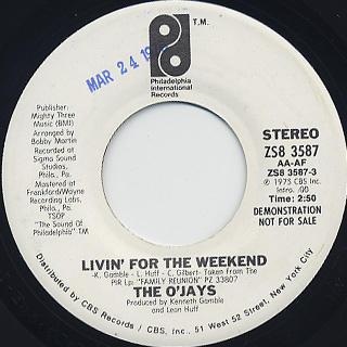 O'Jays / Livin For The Weekend front