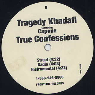 Tragedy Khadafi / Thug Paradise c/w True Confessions front