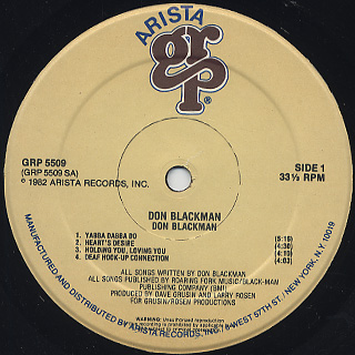 Don Blackman / S.T. label