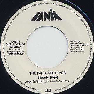 Fania All Stars / Steady (Fijo) (Andy Smith & Keith Lawrence Remix) front