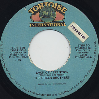 Green Brothers / Lack Of Attention c/w Sweet Lovin' Woman