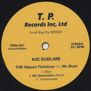 Kid Sublime / Rulez feat. Tableek (inc. DJ Mitsu The Beats Remix) back