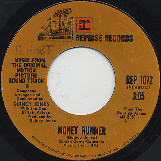 Quincy Jones With Don Elliott Voices / Money Runner front