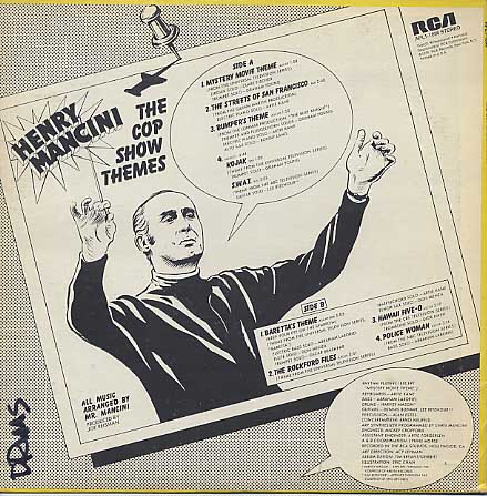 O.S.T.(Henry Mancini) / The Cop Show Themes back