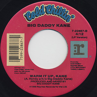 Big Daddy Kane / Smooth Operator c/w Warm It Up, Kane back