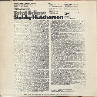 Bobby Hutcherson / Total Eclipse back