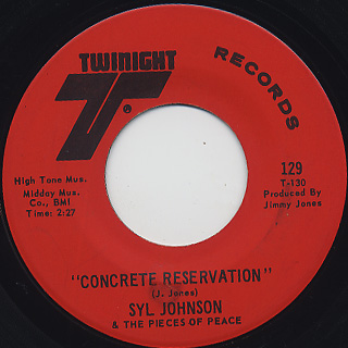 Syl Johnson / Concrete Reservation front