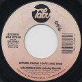 Alexander O'Neal / Never Knew Love Like This c/w What's Missing