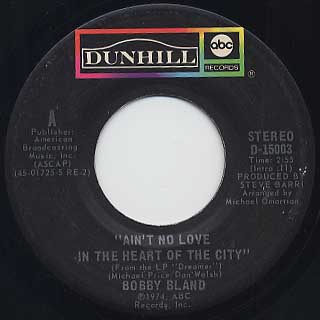 Bobby Bland / Ain't No Love In The Heart Of The City front