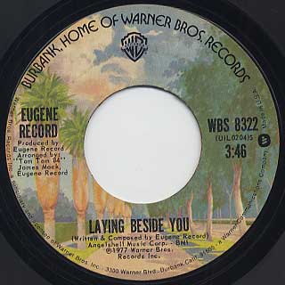 Eugene Record / Laying Beside You c/w Love Don't Live By Sex Alone front