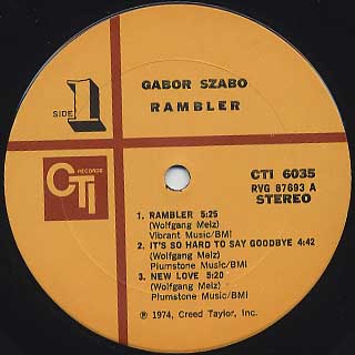 Gabor Szabo / Rambler label