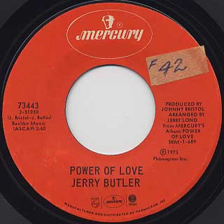 Jerry Butler / Power Of Love c/w What Do You Do On A Sunday Afternoon