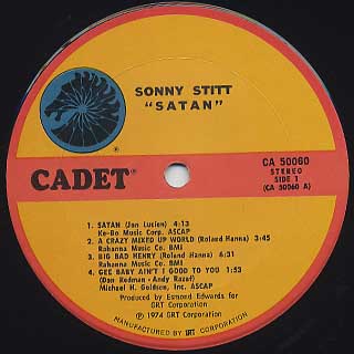 Sonny Stitt / Satan label