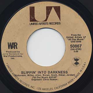 War / Slippin’ Into Darkness c/w Nappy Head