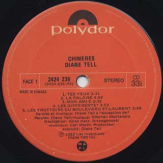 Diane Tell / Chimeres label