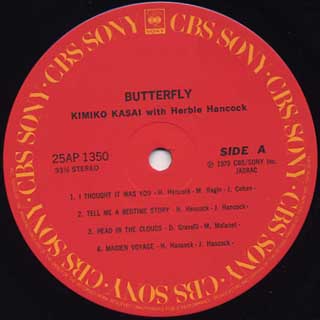 Kimiko Kasai With Herbie Hancock / Butterfly label