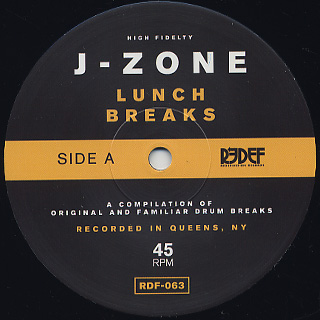 J-Zone / Lunch Breaks label