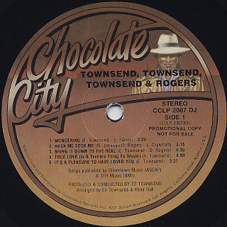 Townsend, Townsend, Townsend & Rogers / S.T. label