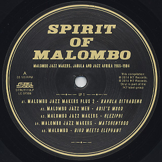 V.A. / Spirit Of Malombo - Malombo Jazz Makers, Jabula And Jazz Afrika 1966-1984 label