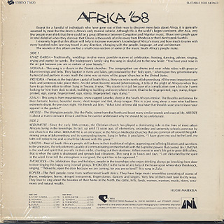 Africa '68 / S.T. back