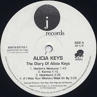 Alicia Keys / The Diary Of Alicia Keys label