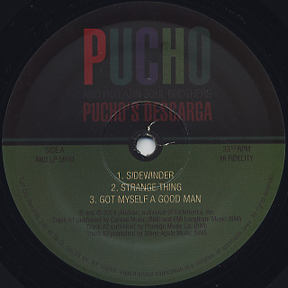 Pucho and His Latin Soul Brothers / Pucho's Descarga label