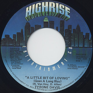 Tyrone Davis / A Little Bit Of Loving (Goes A Long Way) front
