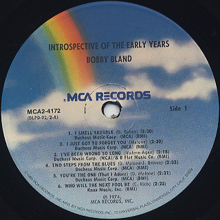 Bobby Bland / Introspective The Early Years label
