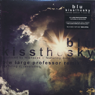Blu / Kiss The Sky c/w Large Professor Remix front