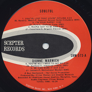 Dionne Warwick / Soulful label