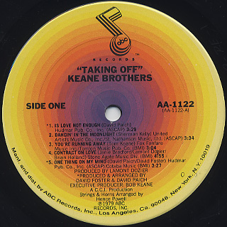 Keane Brothers / Talking Off label
