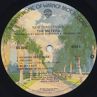 Meters / New Directions label