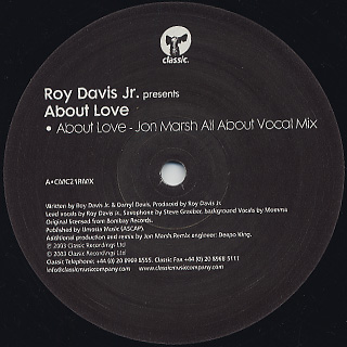 Roy Davis Jr. / About Love (Remixes) label