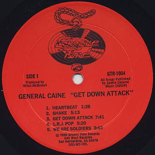 General Cain / Get Down Attack label