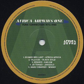 V.A. / Africa Airways One Funk Connection 1973-1980 label