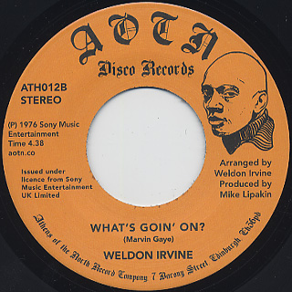 Weldon Irvine ‎/ I Love You c/w What's Going On? back