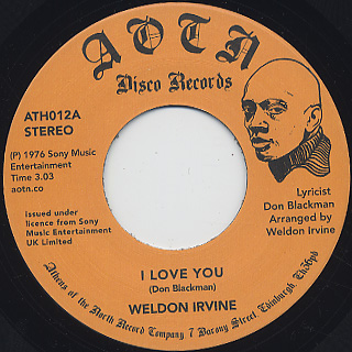 Weldon Irvine ‎/ I Love You c/w What's Going On?