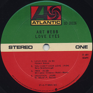 Art Webb / Love Eyes label