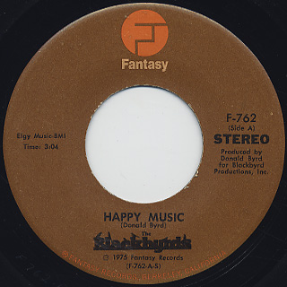 Blackbyrds / Happy Music front