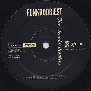 Funkdoobiest ‎/ The Troubleshooters label