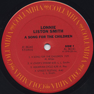 Lonnie Liston Smith / A Song For The Children label
