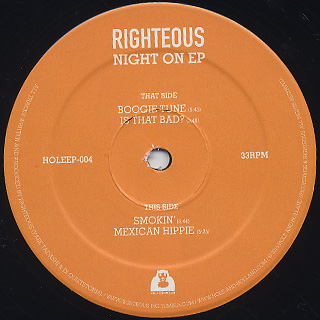 Righteous(Yabe Tadashi & DJ Quietstorm) / NIGHT ON EP label