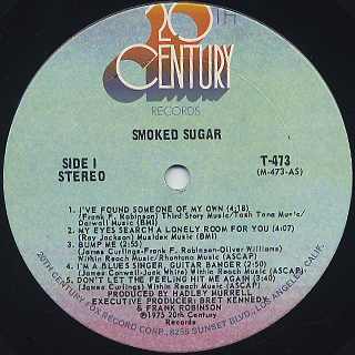 Smoked Sugar ‎/ S.T. label
